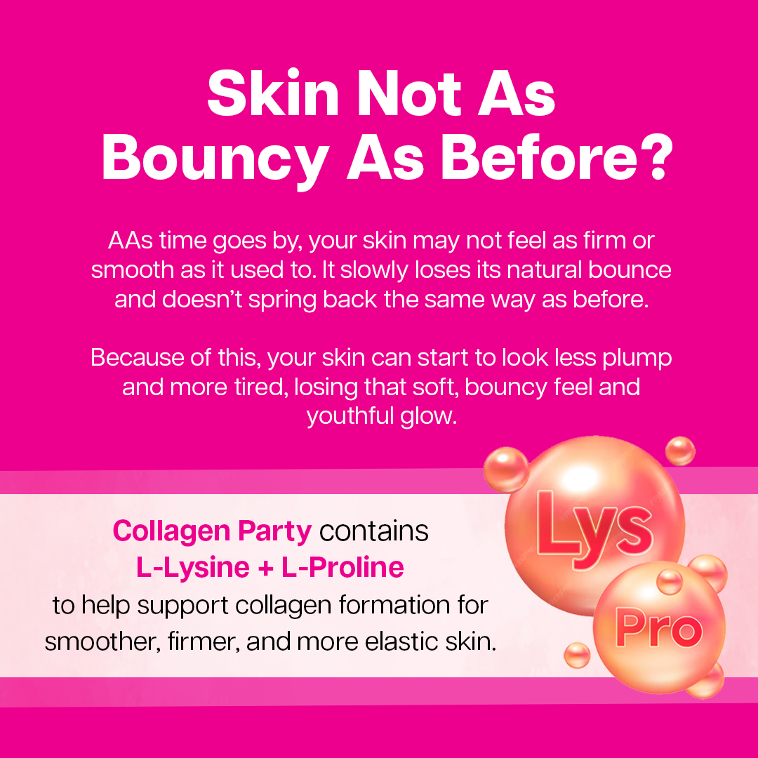 Ventamin Collagen Party: Doctor-Formulated Drink Mix for Firmer, Tighter, Younger Skin