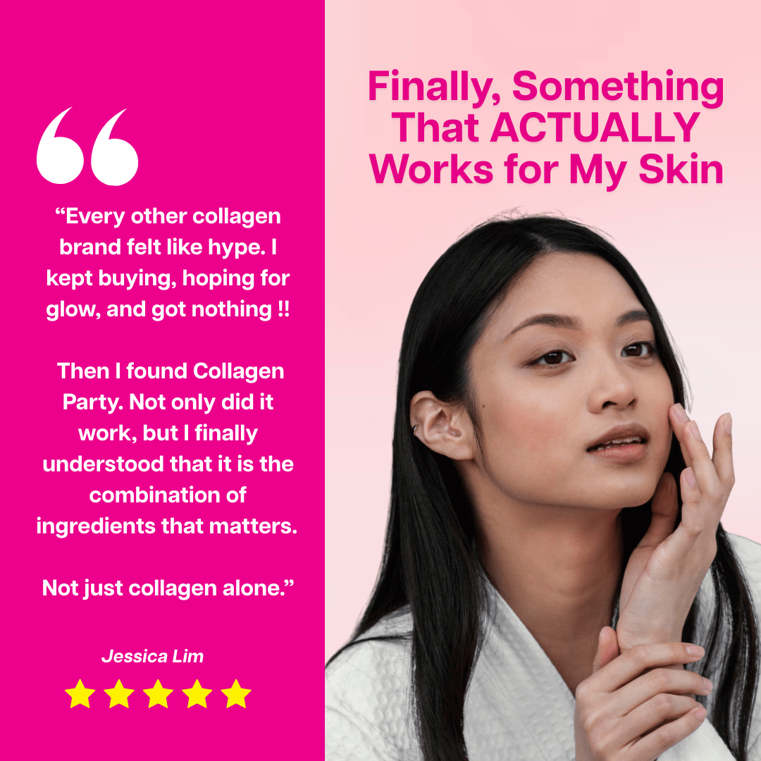 Ventamin Collagen Party: Doctor-Formulated Drink Mix for Firmer, Tighter, Younger Skin