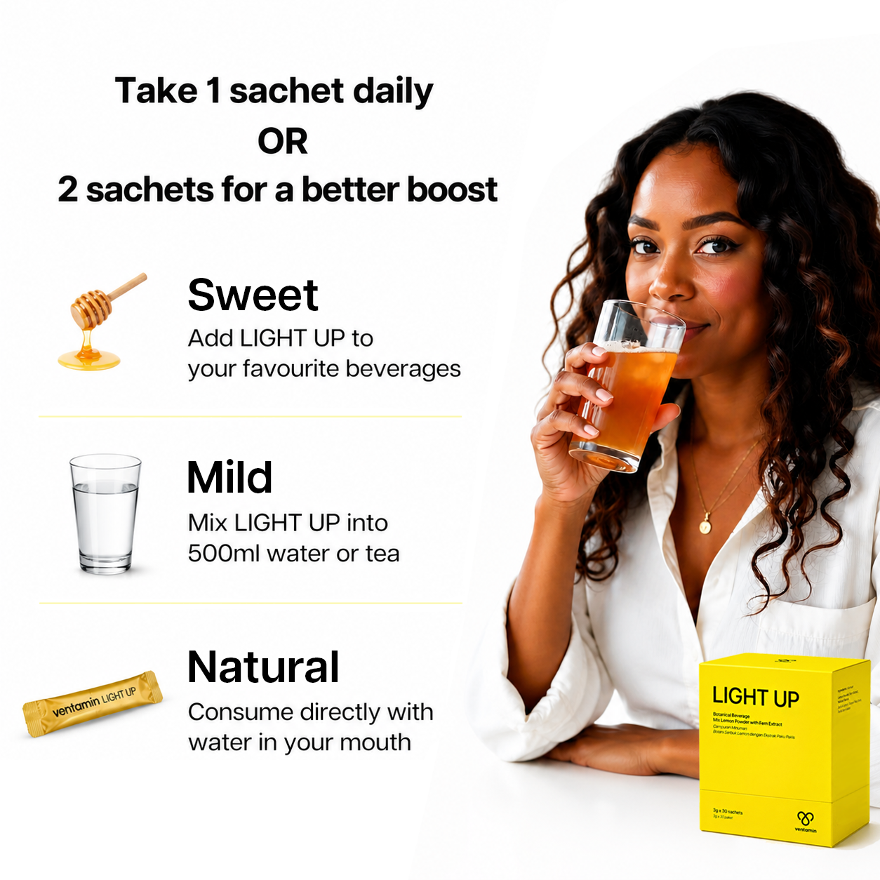 Ventamin Light Up: Doctor-Formulated Brightening Formula for Melasma, Acne scars & Hyperpigmentation