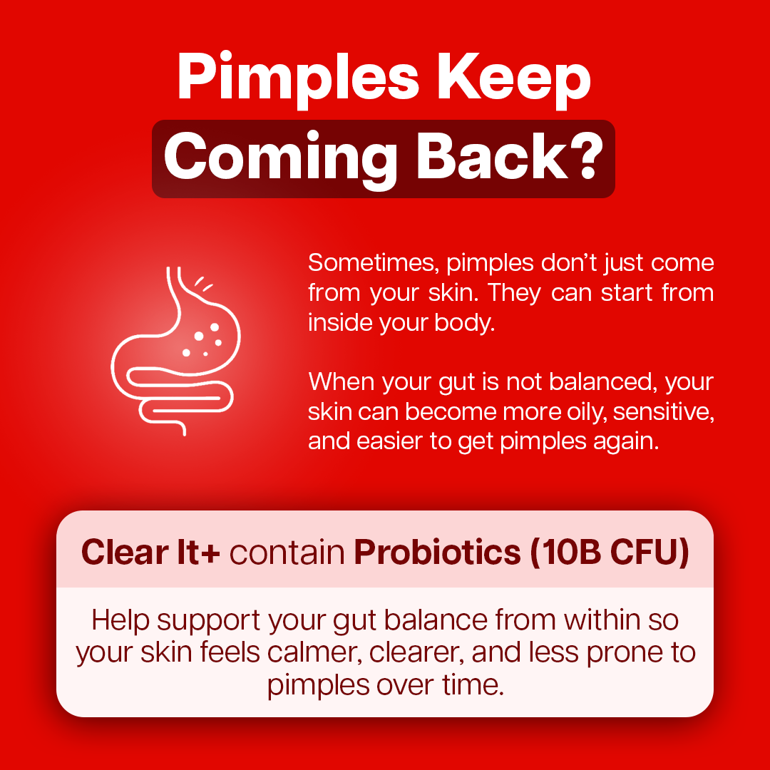 Ventamin Clear It+: Doctor-Formulated Drink Mix for Acne & Breakout Control