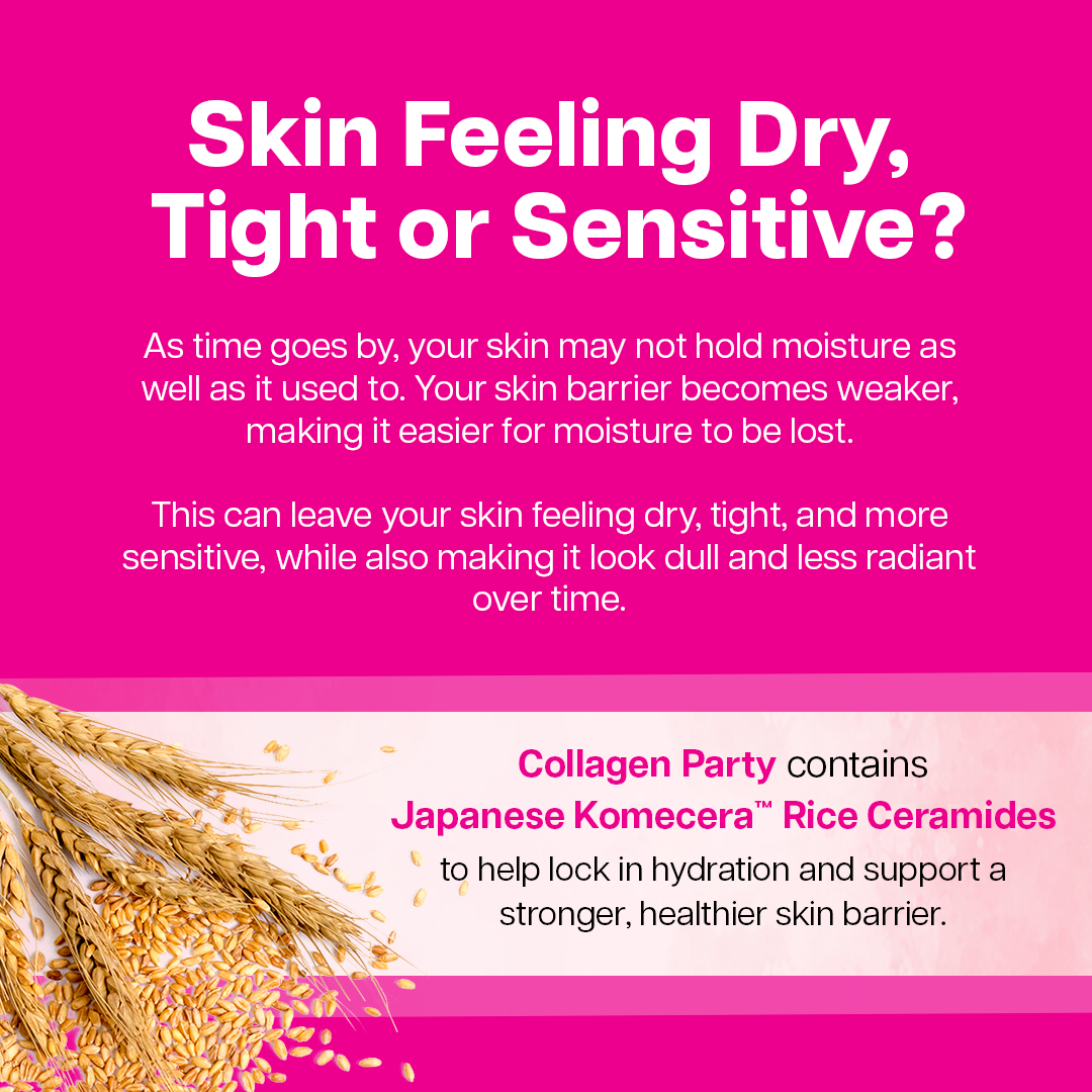 Ventamin Collagen Party: Doctor-Formulated Drink Mix for Firmer, Tighter, Younger Skin