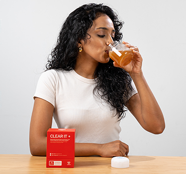 Sip daily. Take it once a day for long-term skin support.
