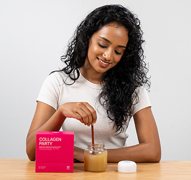 Mix with water. Add to 150–250ml water (cold or room temp).