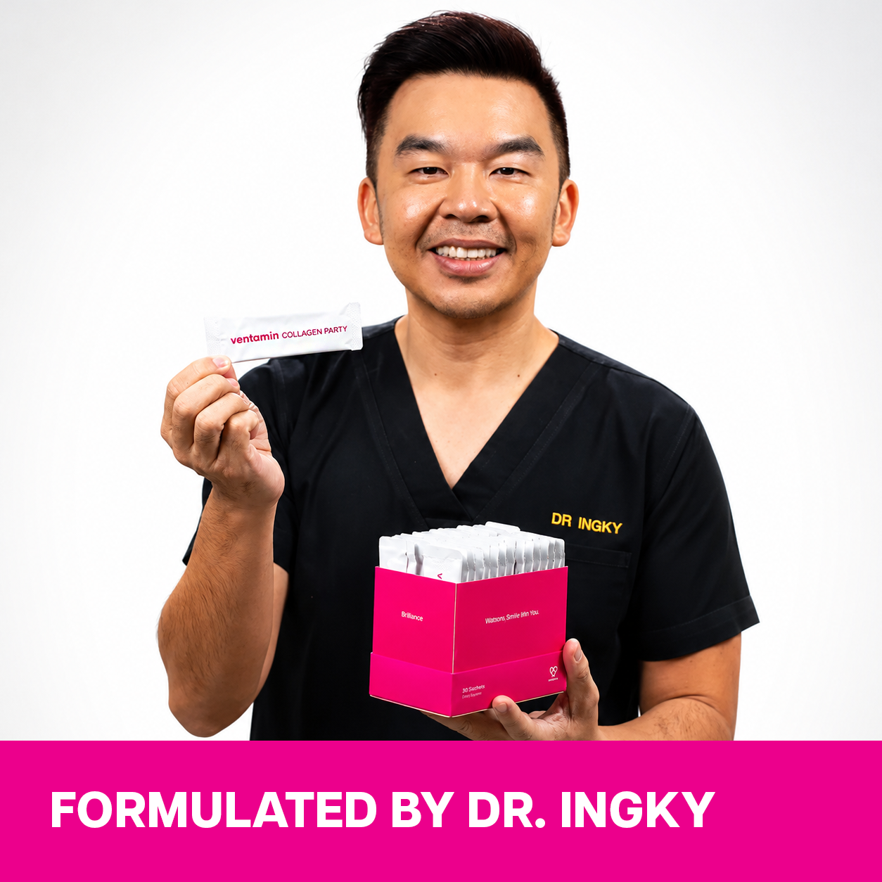 Ventamin Collagen Party: Doctor-Formulated Drink Mix for Firmer, Tighter, Younger Skin