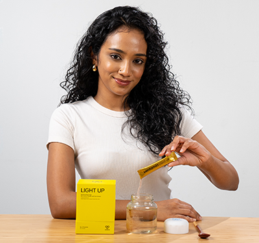 Open 1 sachet. Your daily brightening routine starts here.